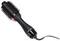 Sèche-cheveux Revlon noir et rose avec forme de brosse ovale et poils rotatifs pour du volume et du style.