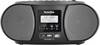TechniSat DIGITRADIO 1990 Radio-lecteur CD DAB+, FM AUX, Bluetooth, CD, USB fonction de charge de la batterie, fonction réveil noir