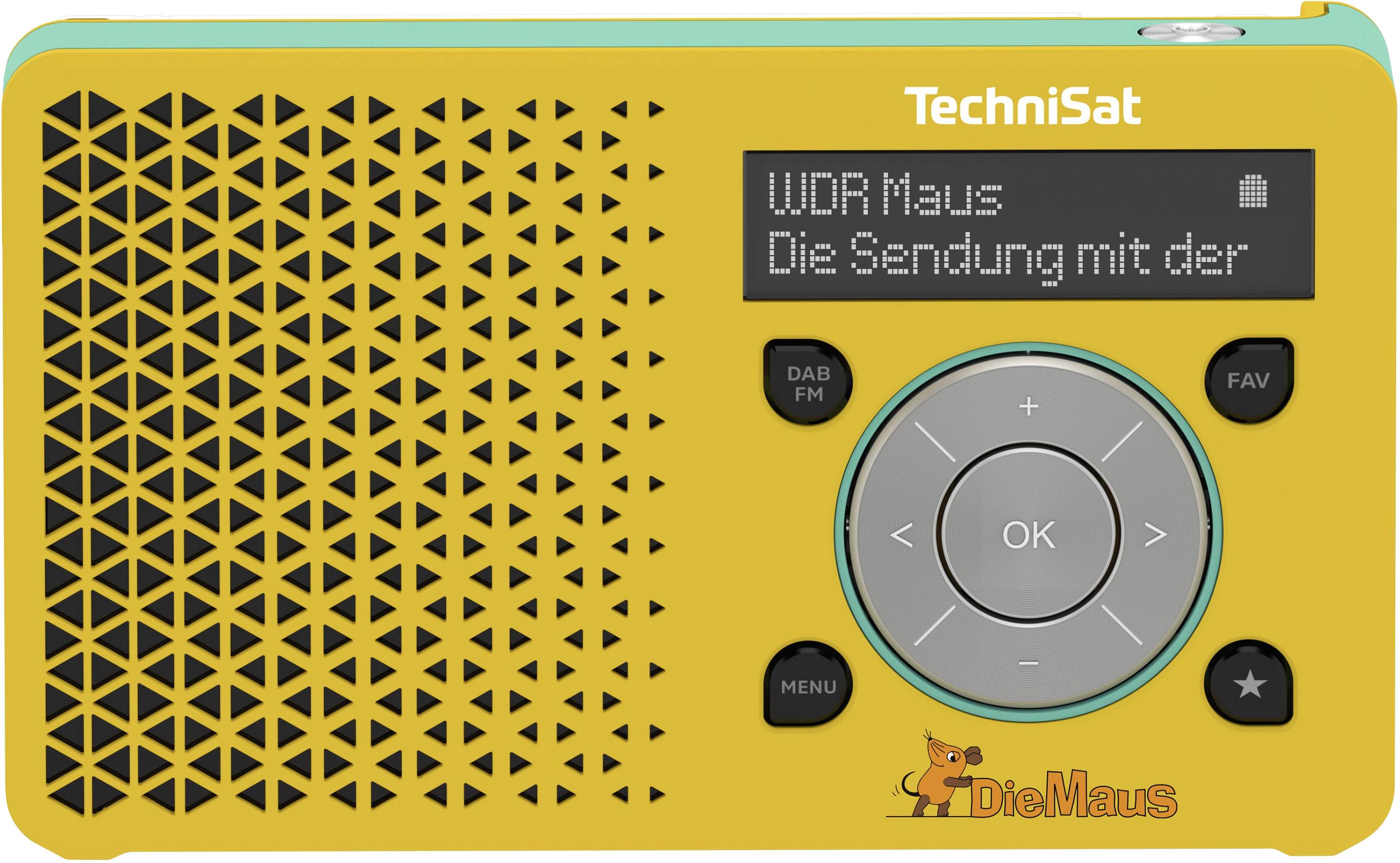 TechniSat DIGITRADIO 1 Maus Edition Radio de poche DAB+, FM-1