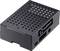 Un boîtier noir perforé pour Raspberry Pi avec le logo 'renkforce' sur le côté.