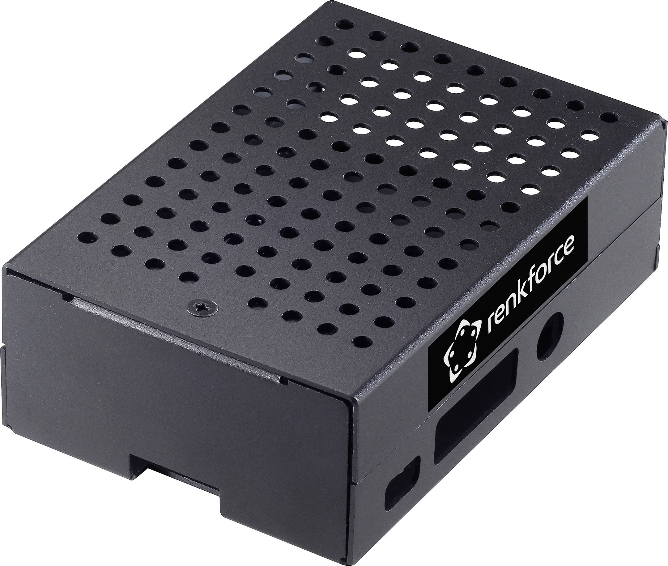 Renkforce RBP-ALC100 Boîtier pour ordinateur monocarte Convient pour (kits de développement): Raspberry Pi® avec refroid