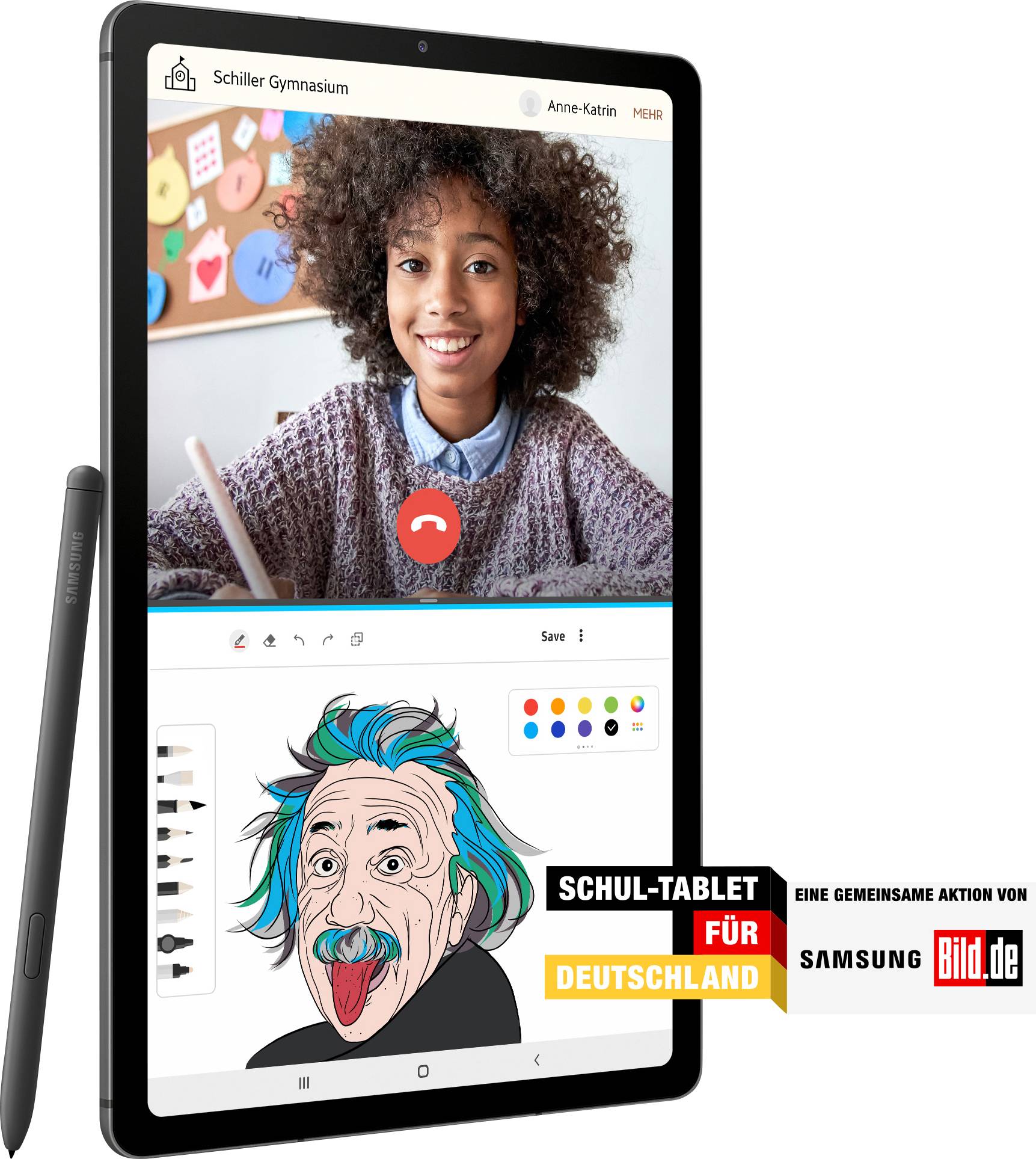 Tablette Android Samsung Galaxy Tab S6 Lite WiFi 128 GB gris transparent 26.4 cm (10.4 pouces) 2.3 GHz Android™ 10 2000 -13