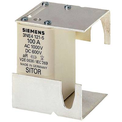 'Siemens SITOR-fusible de sécurité, 100 A, AC 1000V, DC 600V, VDE 0636 / IEC 269, fabriqué en Allemagne.'