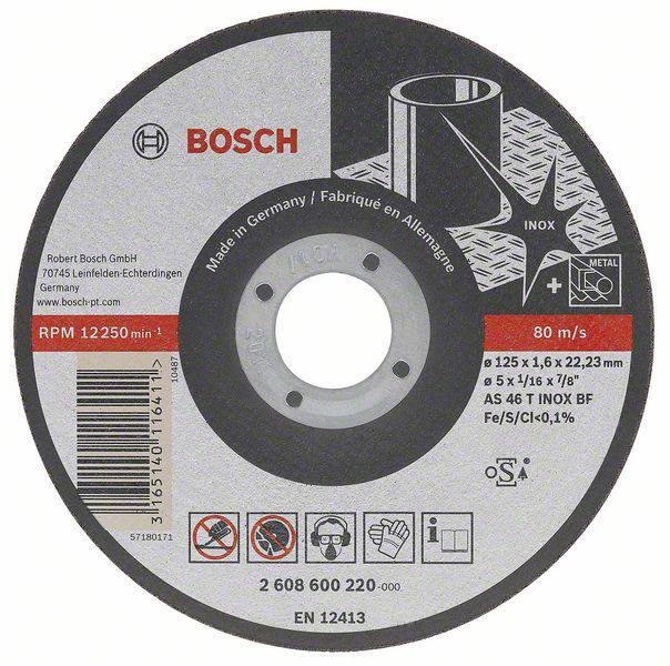Bosch 2608602220 2 608 602 220 Disque à tronçonner 115 mm 1 pc(s) acier