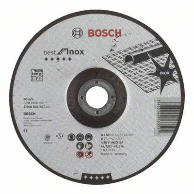 Bosch Accessories 2608603507 2608603507 Disque à tronçonner à moyeu déporté  180 mm 22.23 mm 1 pc(s)