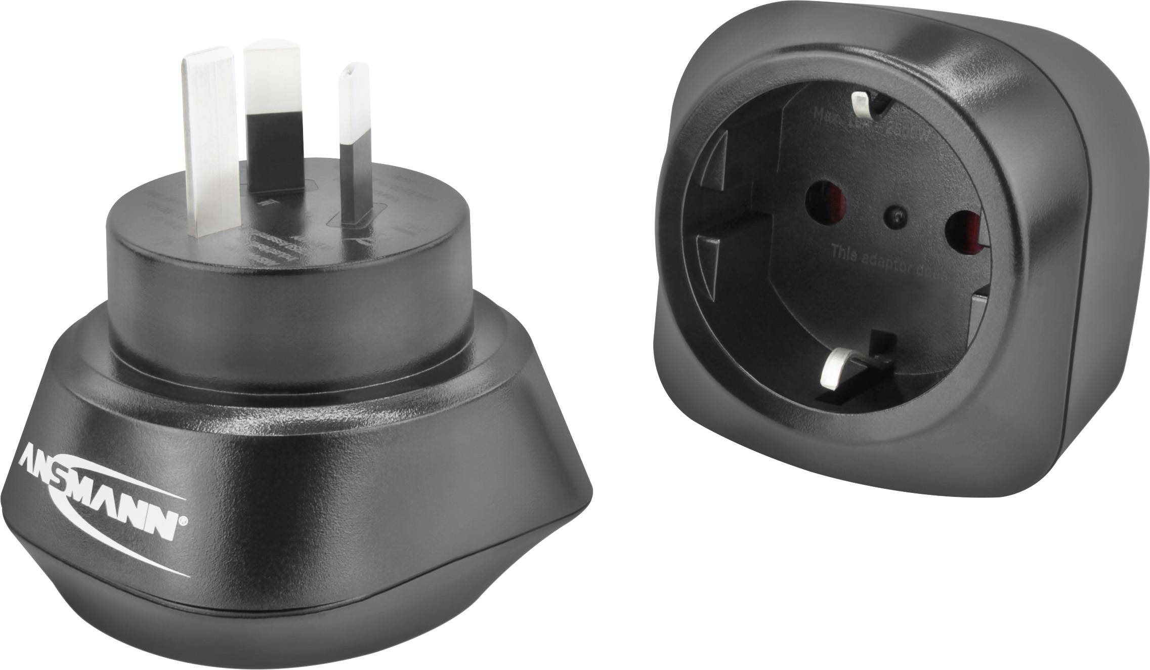 Ansmann 1250-0033 Adaptateur de voyage EU to AU
