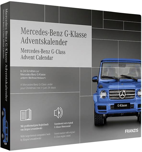 Franzis Verlag Mercedes-Benz G-Klasse kit à monter, électronique, technique Calendrier de l'Avent Classe d'âge à partir -4