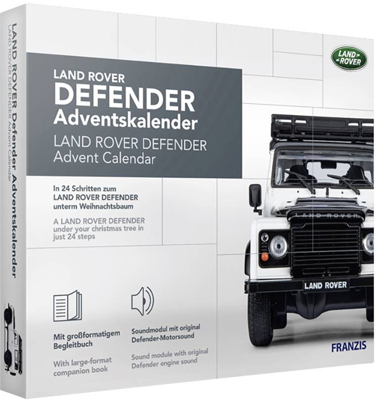 Franzis Verlag Land Rover Defender Land Rover Devender kit à monter, électronique, technique Calendrier de l'Avent Class-2