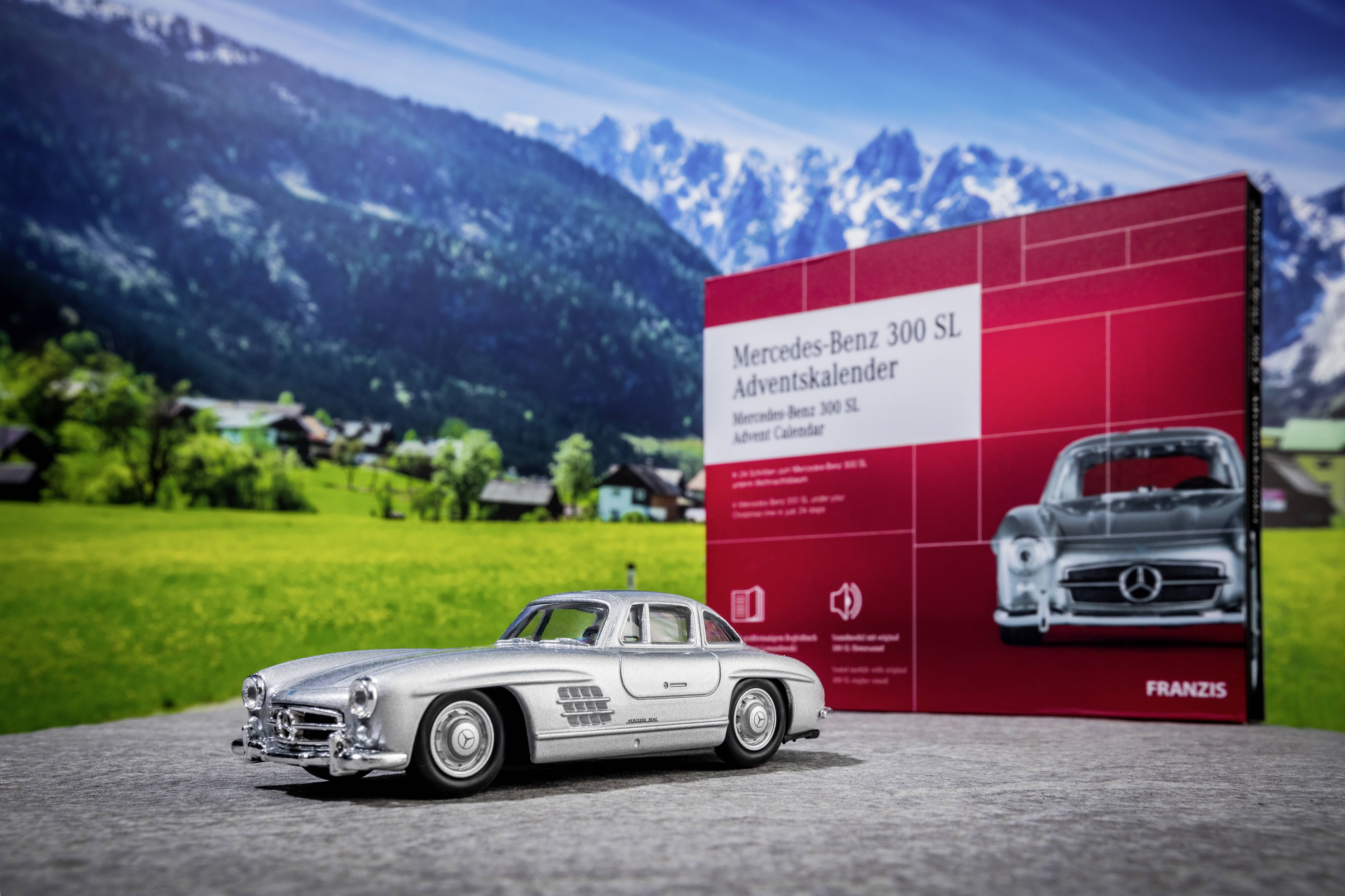 Franzis Verlag Mercedes-Benz 300 SL kit à monter, électronique, technique Calendrier de l'Avent Classe d'âge à partir de-2