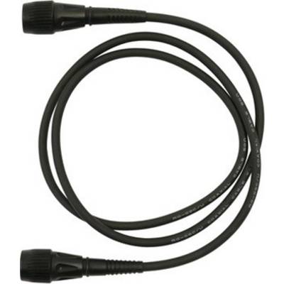 Un câble audio noir avec deux fiches à ses extrémités, adapté à divers appareils et applications audio.
