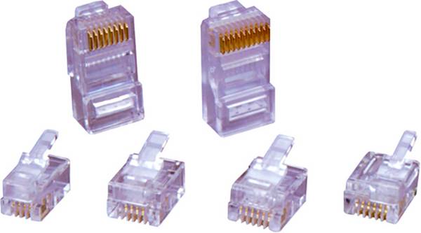 encitech RJ48-10P10CR Connecteurs RJ45 6510-0104-05 mâle, droit Nombre de pôles 10P10C transparent 1 pc(s)