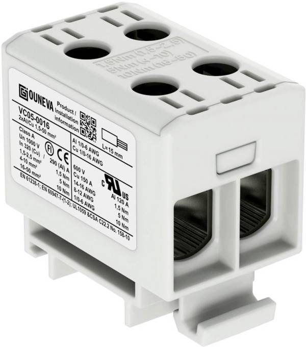 Ouneva Group VC05-0016 Bloc de distribution  raccord à vis  gris 1 pc(s)