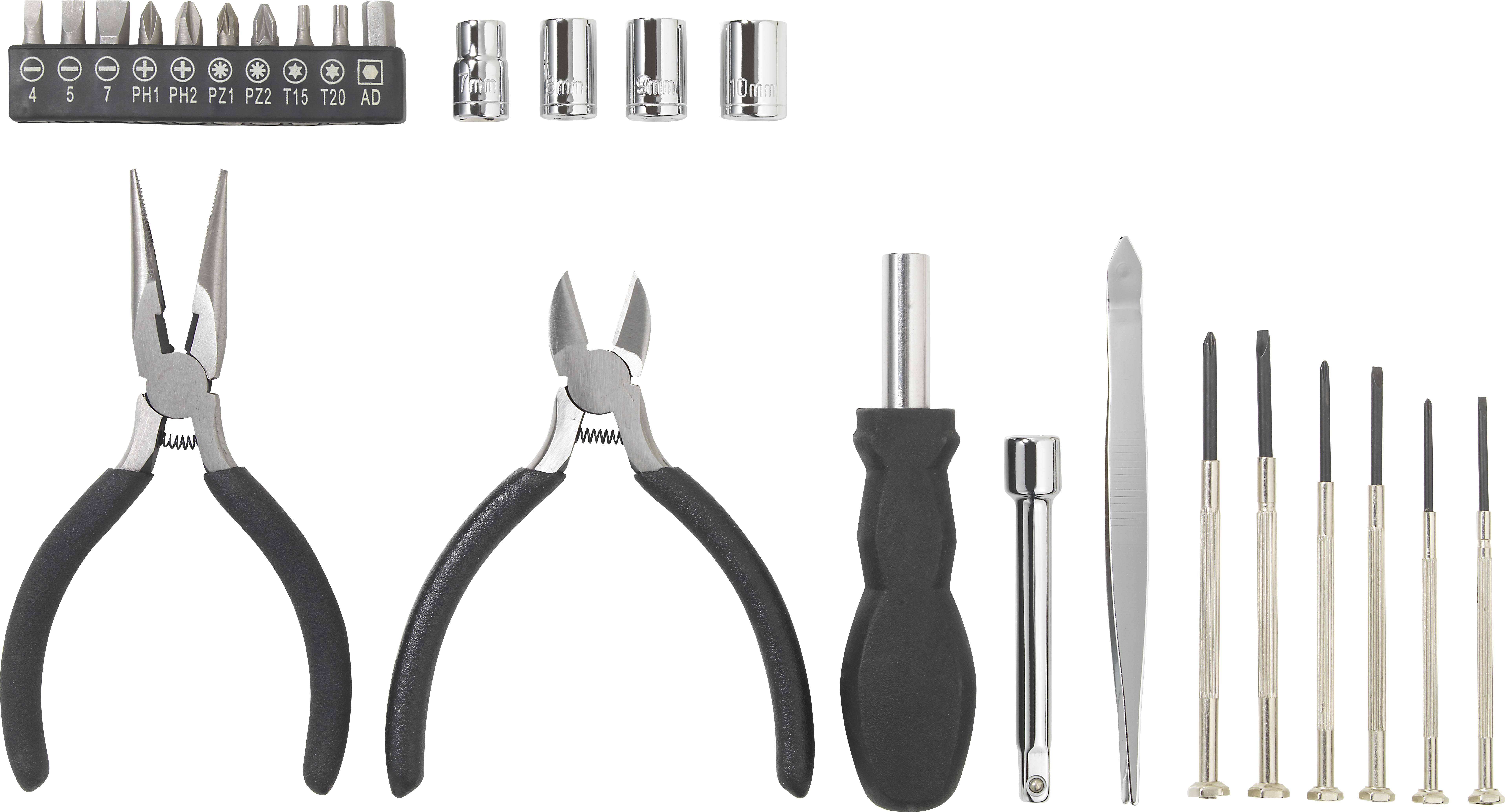 Jeu d'outils Basetech BT-2255912 universelle 25 pièces