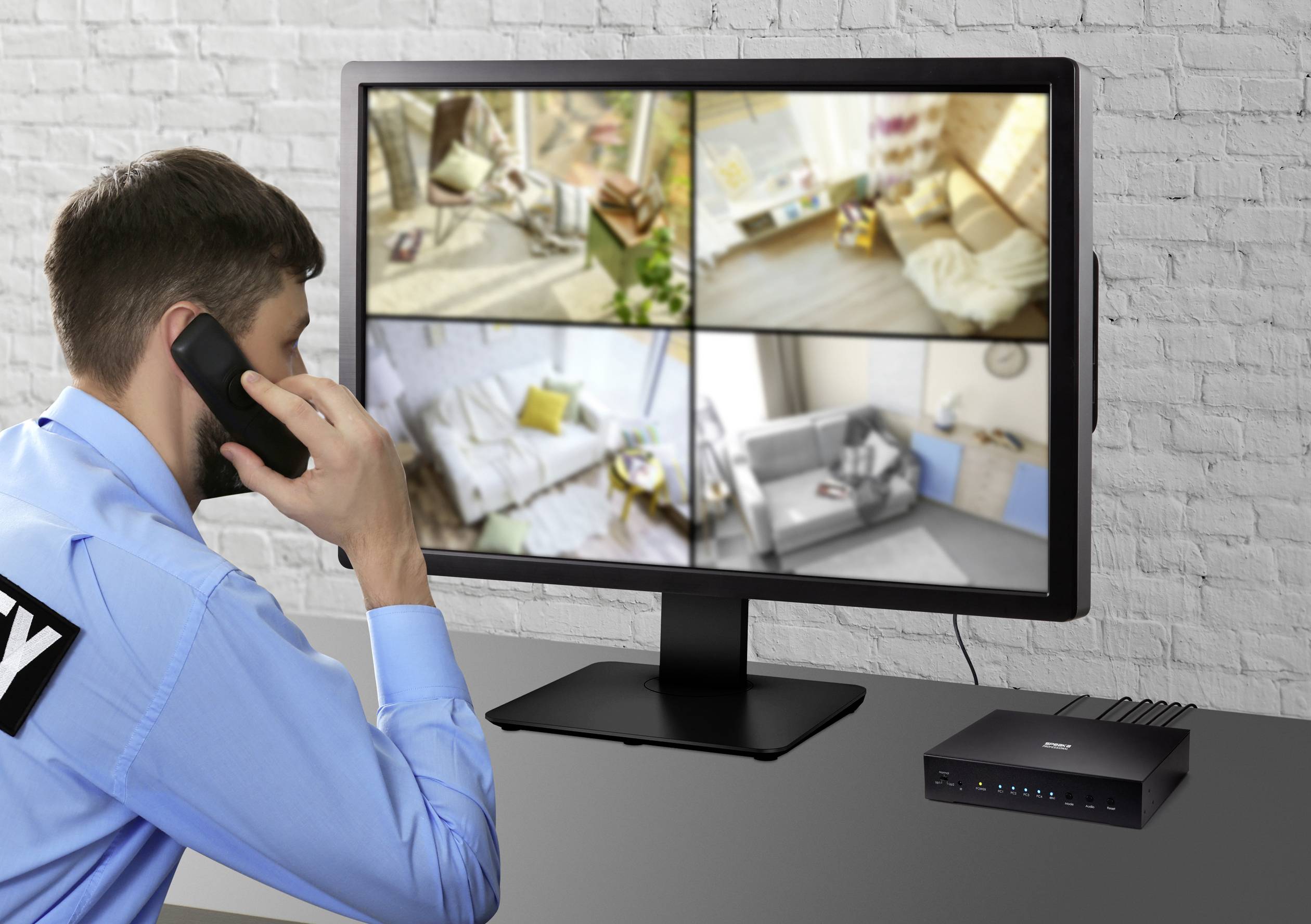 Commutateur KVM 4x SpeaKa Professional SP-KVM-340, Multi-View-5