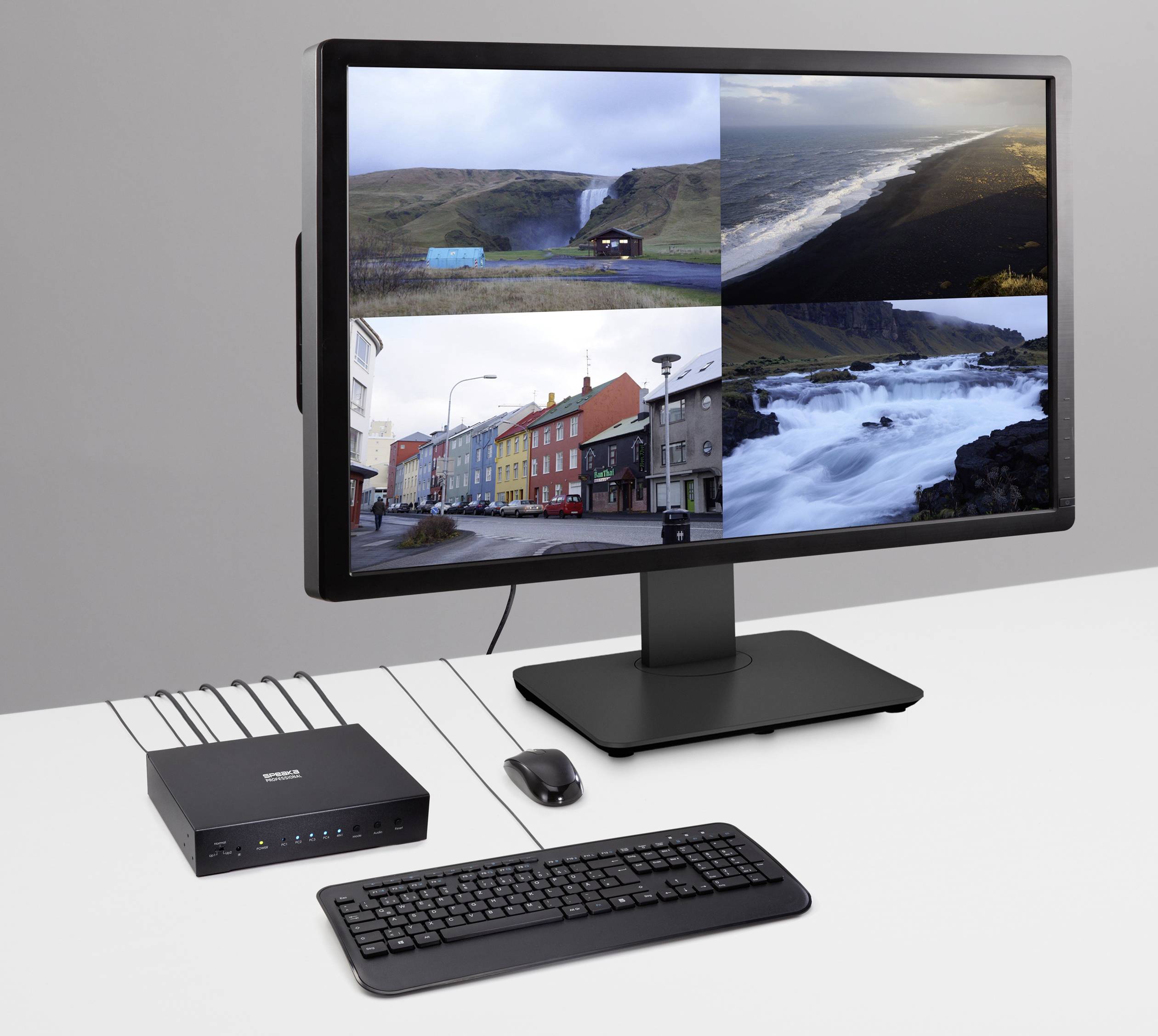 Commutateur KVM 4x SpeaKa Professional SP-KVM-340, Multi-View-6