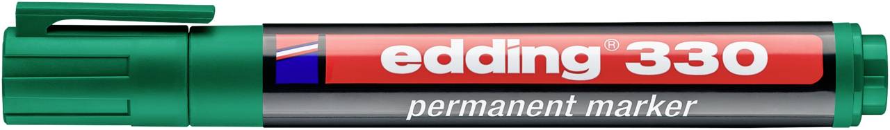 Edding 330 4-330004 Marqueur permanent vert résiste à l'eau: oui-0