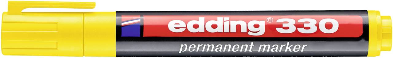 Edding Permanentmarker 4-330005 Marqueur permanent jaune résiste à l'eau: oui-0