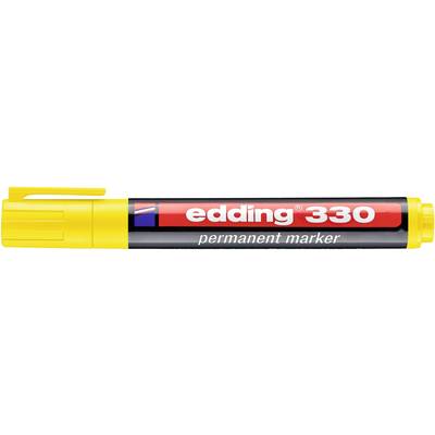 Edding Permanentmarker 4-330005 Marqueur permanent jaune résiste à l'eau: oui-0