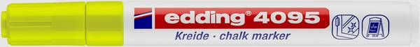 Edding 4095 4-4095065 Marqueur craie jaune fluorescent 4 mm, 15 mm