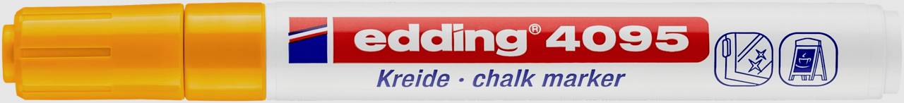 Edding 4095 4-4095066 Marqueur craie orange fluorescent 4 mm, 15 mm N/A-0
