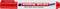 Un stylo rouge portant l'inscription « edding 8030 special NLS high-tech marker ».