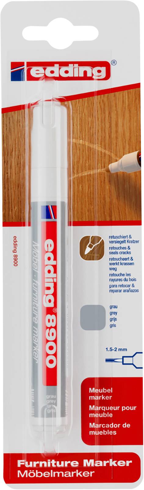 Edding 8900 4-8900-1-4012 Marqueur pour meubles gris 1.5 mm, 2 mm N/A-0