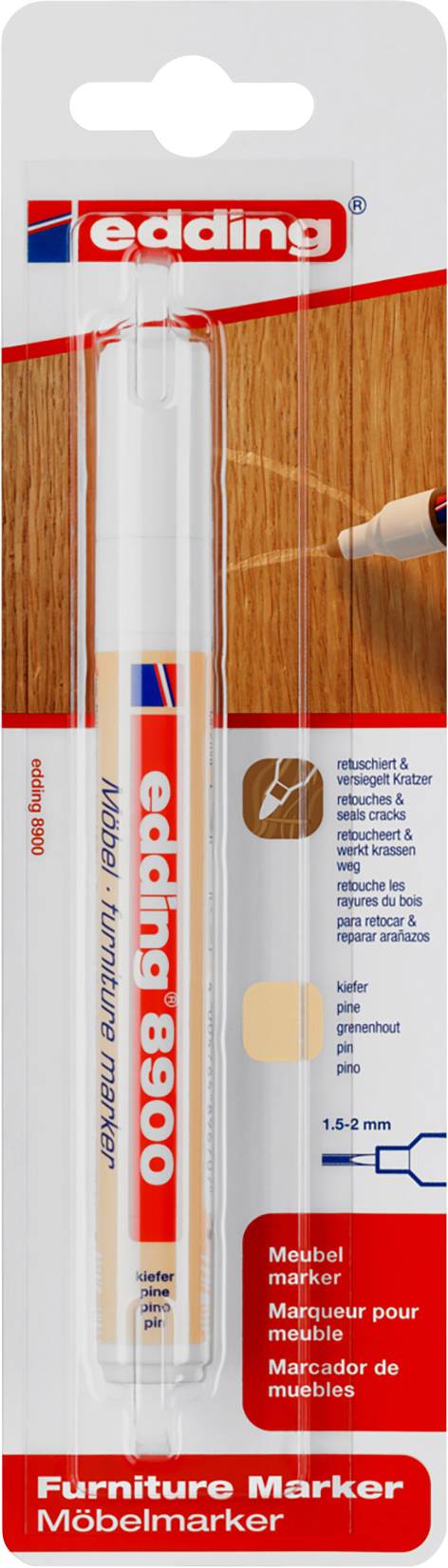Edding 8900 4-8900-1-4622 Marqueur pour meubles pin 1.5 mm, 2 mm-0
