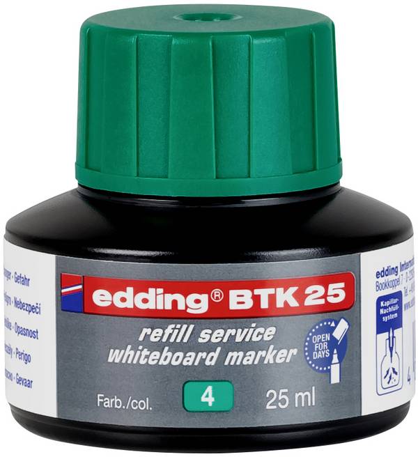 Edding Encre de recharge pour marqueur BTK25 vert 25 pc(s)  4-BTK25004