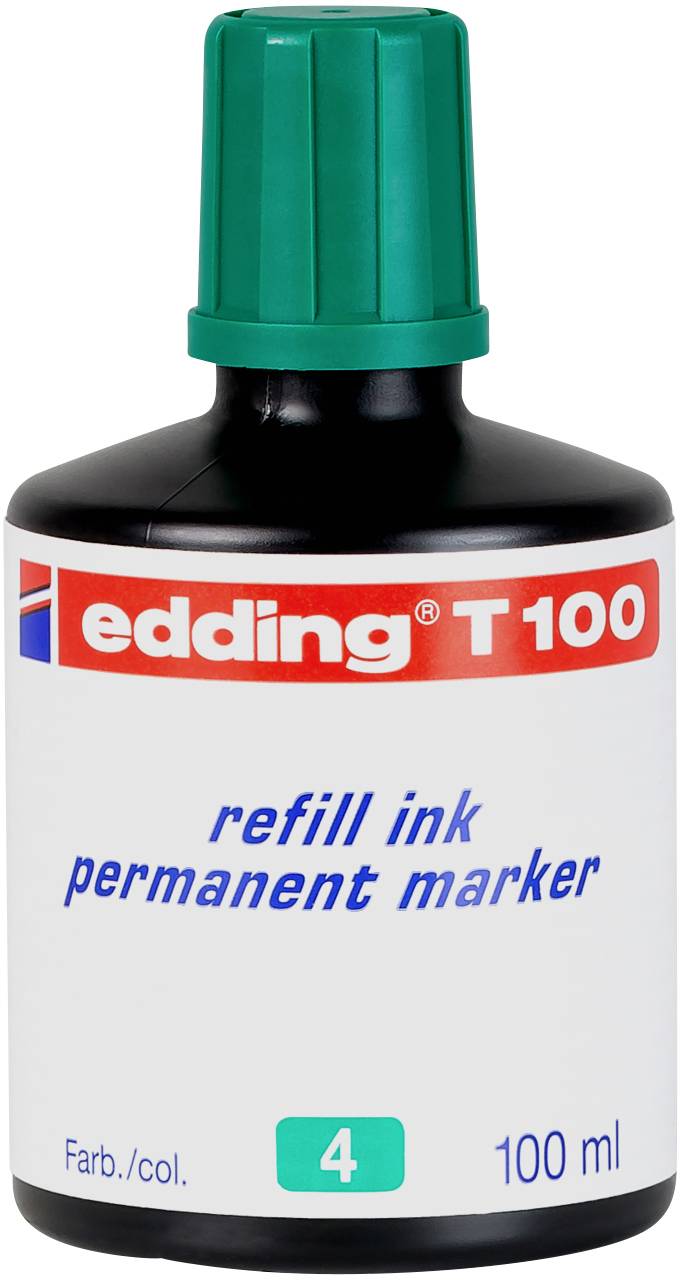 Edding Recharge d'encre pour marqueur 4-T100004 vert 100 ml 4-T100004-0
