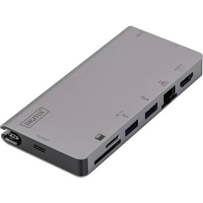 Digitus DA-70877 Station d'accueil USB-C® avec fonction de chargement-0