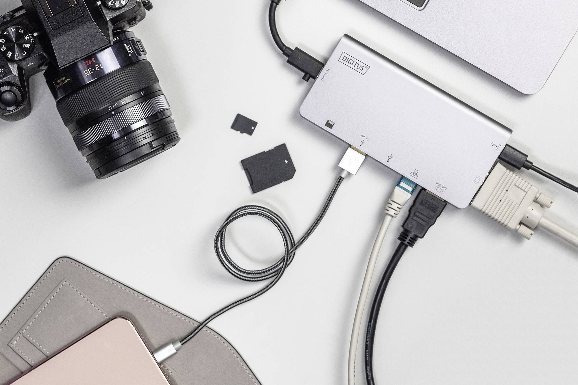 Digitus DA-70877 Station d'accueil USB-C® avec fonction de chargement-2