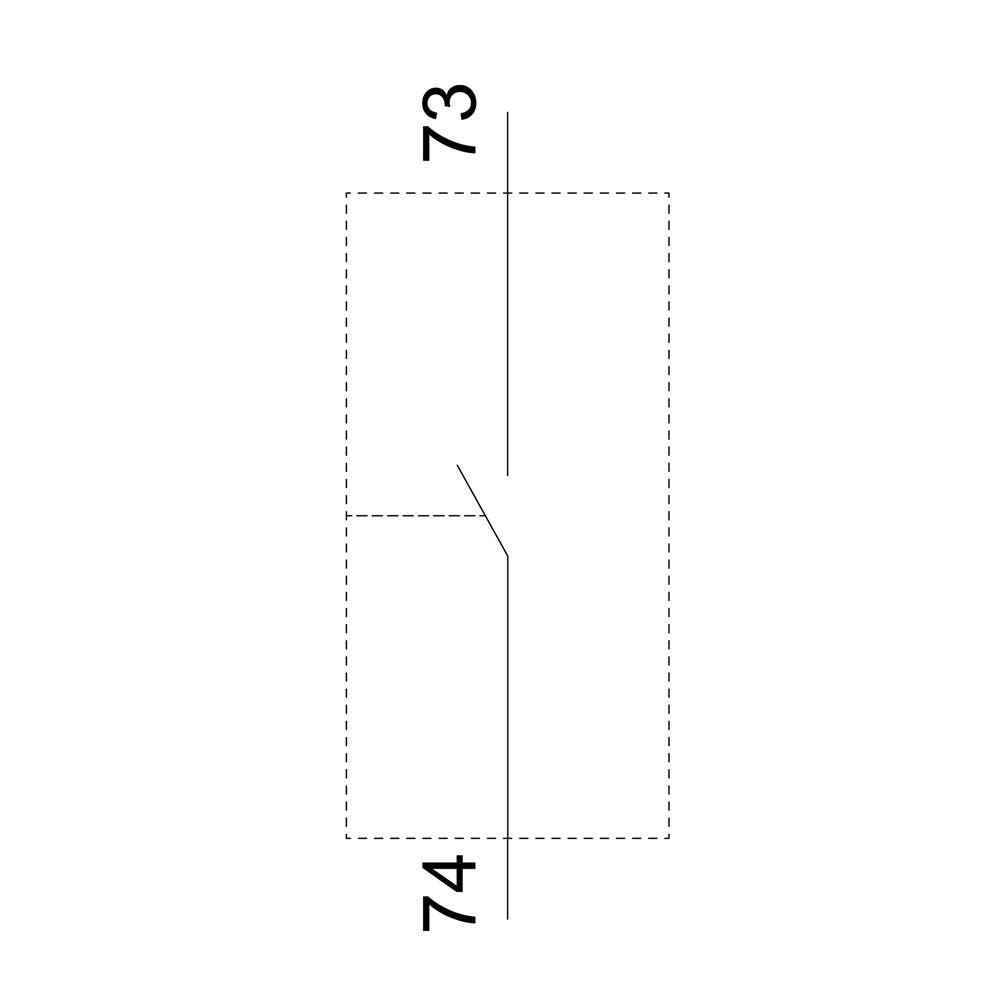 Dessin technique montrant une coupe transversale d'un tube avec deux sections. Les dimensions 73 et 74 sont mises en évidence.