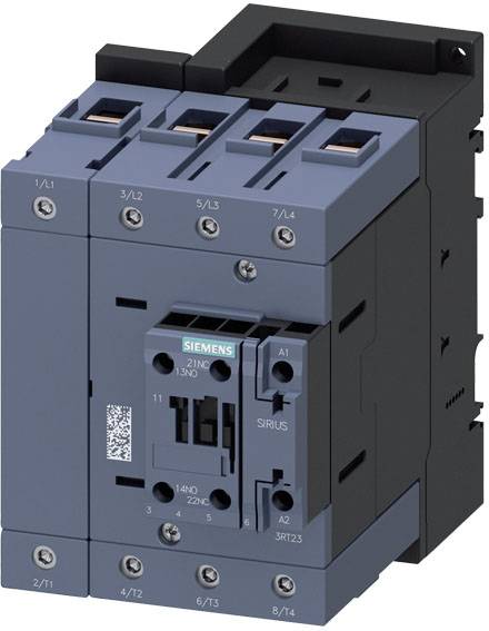 Un contacteur électronique à plusieurs bornes, portant le logo SIEMENS. Utilisé pour le contrôle des circuits électriques.