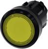 Siemens 3SU10010AD300AA0 3SU1001-0AD30-0AA0 Voyant lumineux collerette plastique, rond bouton noir, jaune 1 pc(s)