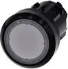 Siemens 3SU10010AD700AA0 3SU1001-0AD70-0AA0 Voyant lumineux collerette plastique, rond bouton noir, transparent(e) 1 pc(s)
