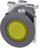 Siemens 3SU10610JD300AA0 3SU1061-0JD30-0AA0 Voyant lumineux collerette métal, rond bouton sable gris, jaune 1 pc(s) Single
