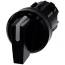 Siemens 3SU10022BN100AA0 3SU1002-2BN10-0AA0 Commutateur à manette collerette plastique, illuminable levier noir 2 x 45 °