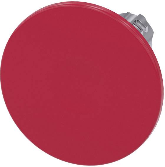 Siemens 3SU10501CD200AA0 3SU1050-1CD20-0AA0 Bouton-poussoir coup de poing collerette métal, finition brillante bouton argent, rouge 1 pc(s) Piece