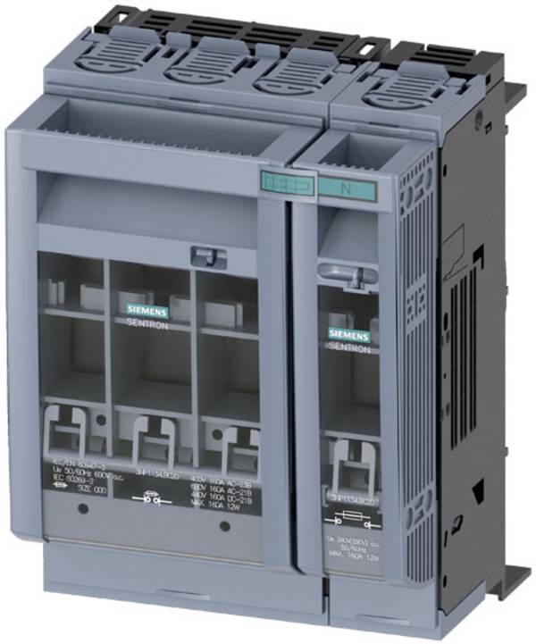 Siemens 3NP11341BC20 Interrupteur-sectionneur à fusibles Taille du fusible = 00 160 A 690 V/AC, 440 V/DC 1 pc(s)