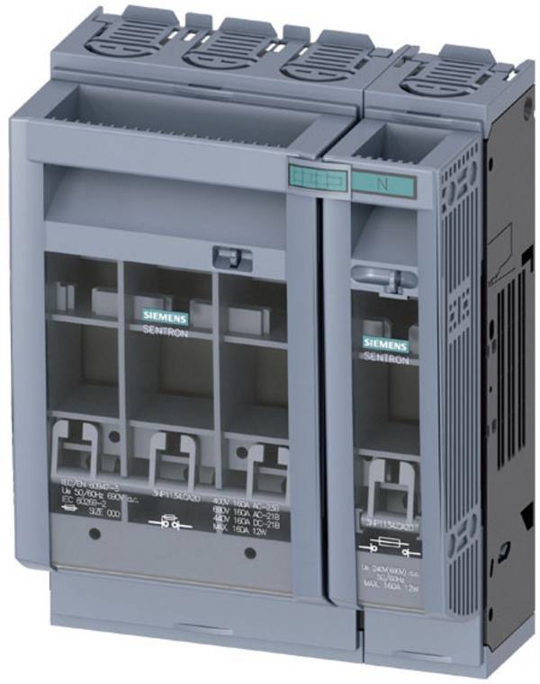 Siemens 3NP11341CA20 Interrupteur-sectionneur à fusibles Taille du fusible = 00 160 A 690 V/AC, 440 V/DC 1 pc(s)