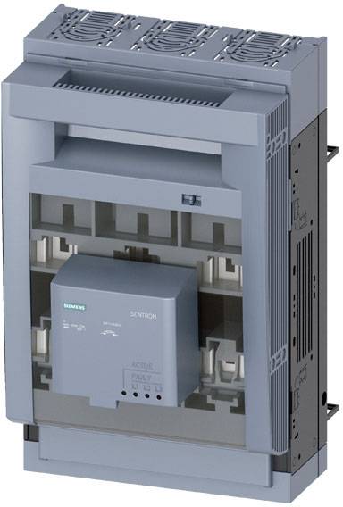 Un boîtier de commutation gris industriel avec plusieurs connexions et un logo Siemens sur la façade.