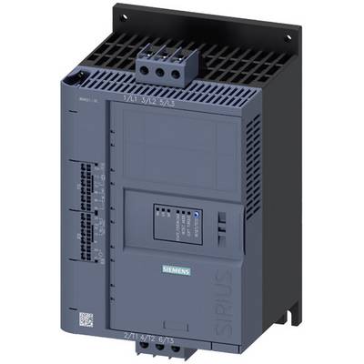 Dispositif de commutation industriel de Siemens, modèle SIRIUS 3RW30, pour la régulation des démarreurs de moteurs, dans un boîtier gris robuste.