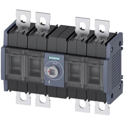 Disjoncteur Siemens 3NP1 avec quatre positions de commutation et levier rotatif à l'avant, destiné à la protection électrique.