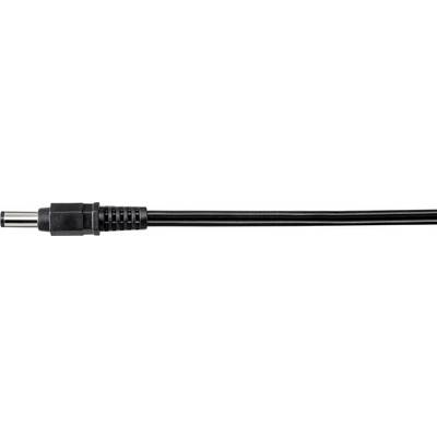 'Câble coaxial noir avec connecteur métallique, couramment utilisé pour la transmission de signaux audio et vidéo.'