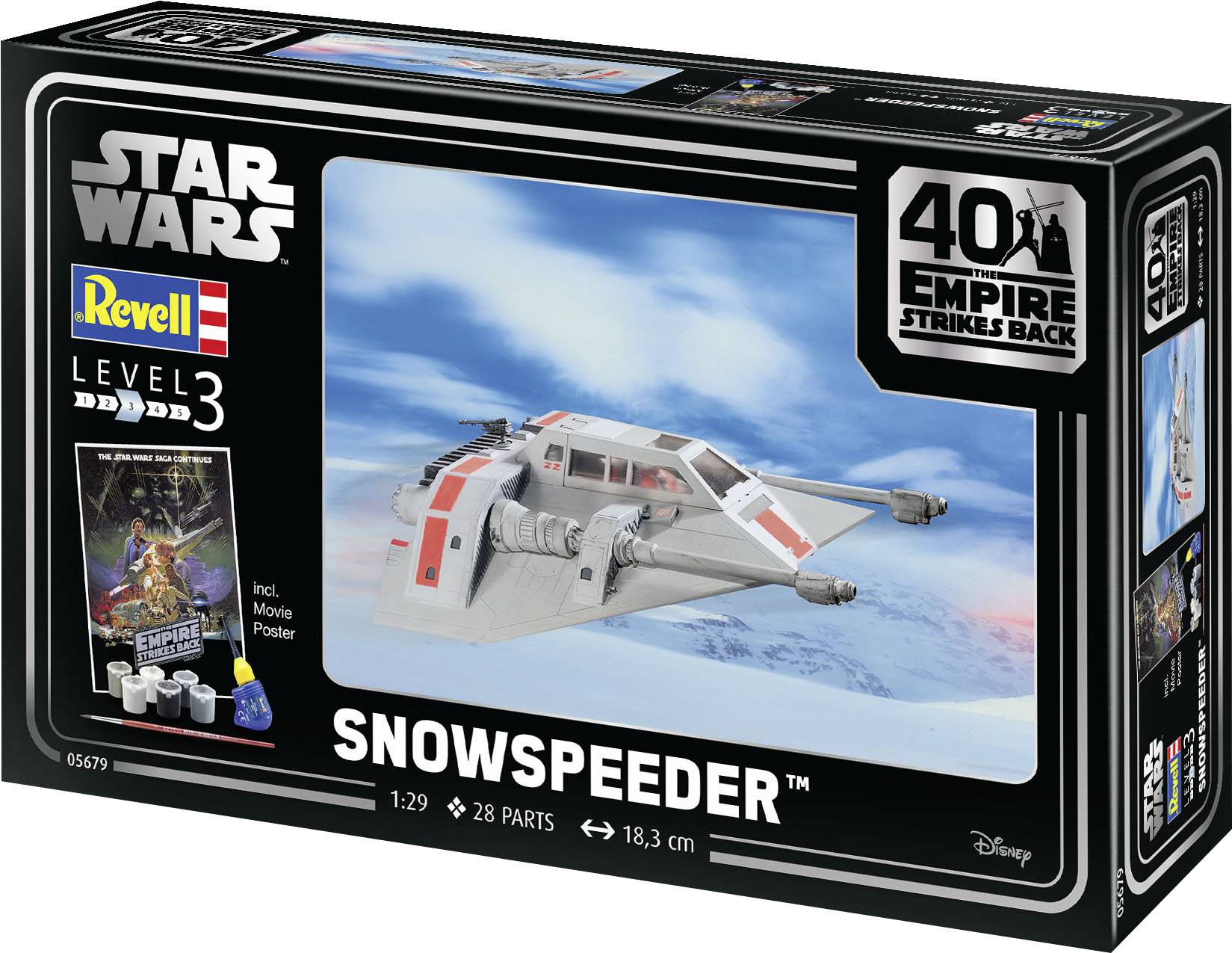 Revell 05679 Star Wars Snowspeeder 40th Anniversary Maquette de science fiction 1:29-7
