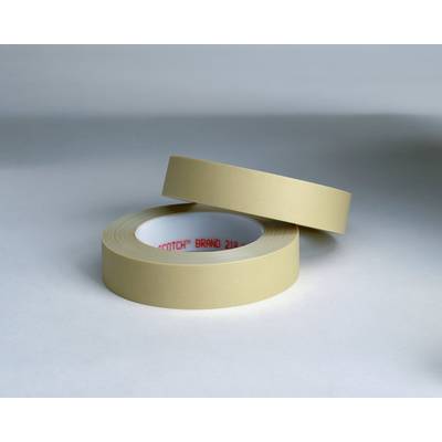 Deux rouleaux de ruban adhésif beige sur un fond clair, l'un couché, l'autre flottant au-dessus.