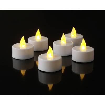 Bougies LED pour l'intérieur Sygonix SY-4532710 blanc  