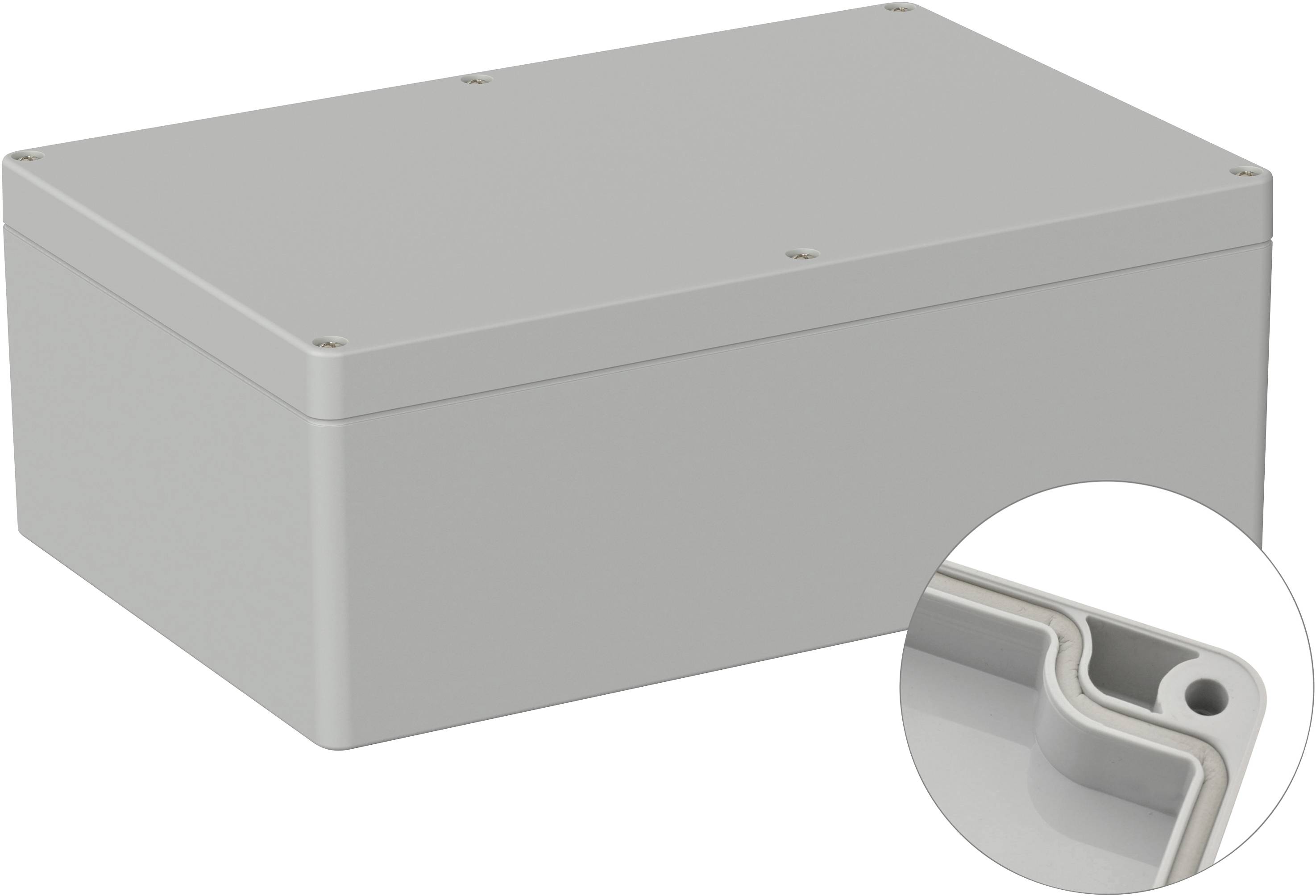 TRU COMPONENTS TC-9065544 Boîtier d'extérieur 240.3 x 160.3 x 90 Polycarbonate gris clair (RAL 7035) 1 pc(s)
