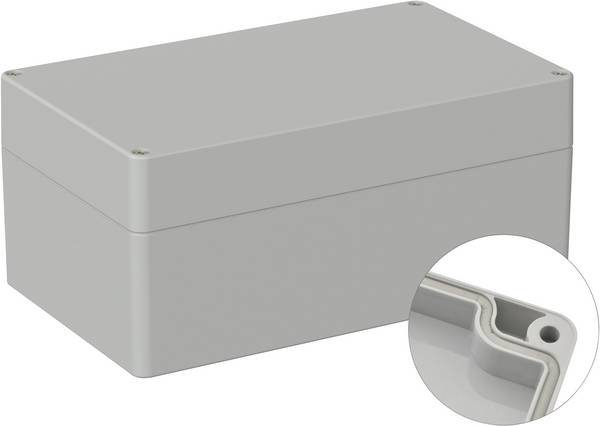TRU COMPONENTS  TC-9065672 Boîtier industriel 200 x 120 x 90  ABS  gris clair (RAL 7035) 1 pc(s)