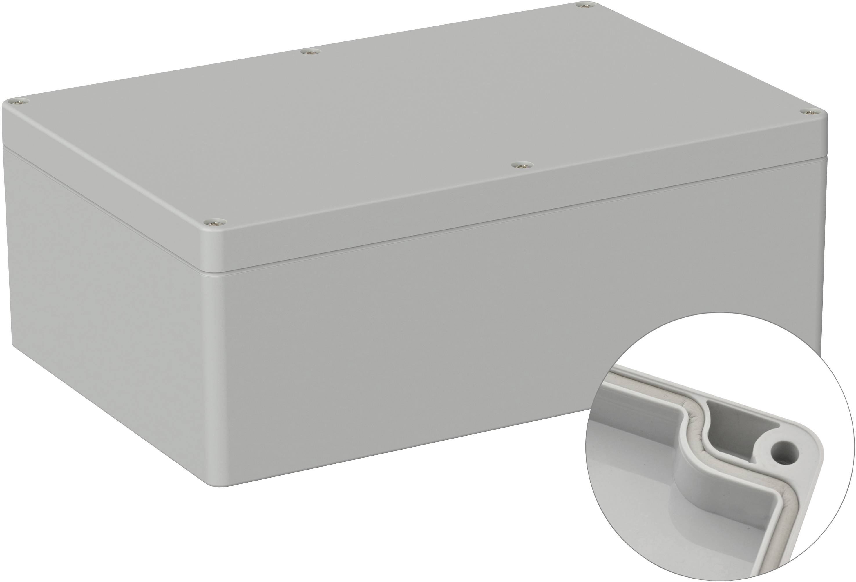 TRU COMPONENTS TC-9065688 Boîtier industriel 240.3 x 160.3 x 90 ABS gris clair (RAL 7035) 1 pc(s)